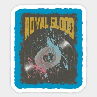 Royal Blood Vintage Vynil Sticker